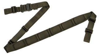 Magpul MS1 Two-Point Padded Sling in Ranger Green has polymer hardware